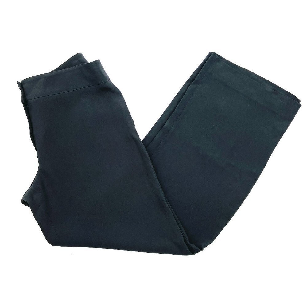 ARMANI Collezioni Olive Green Wide Leg Lightweight Trouser Pants Size 10